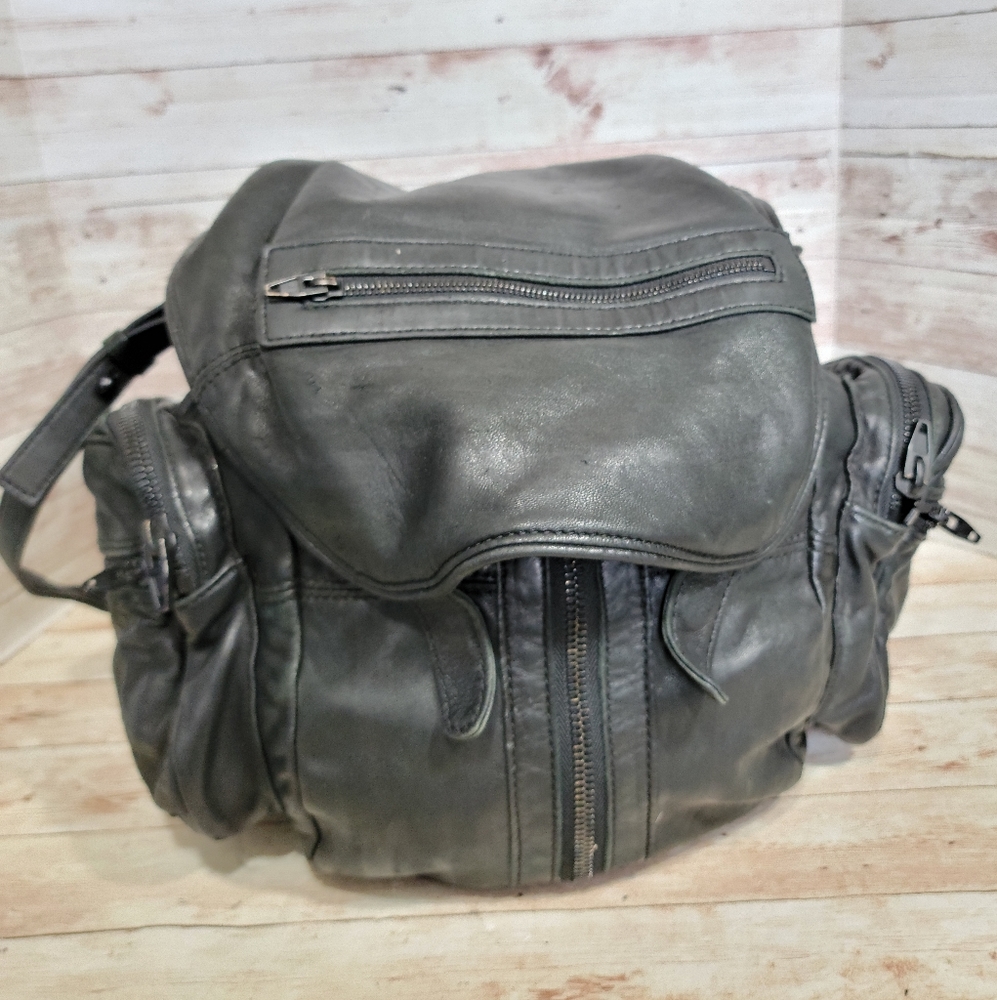 Alexander Wang Marti  black lambskin convertible backpack